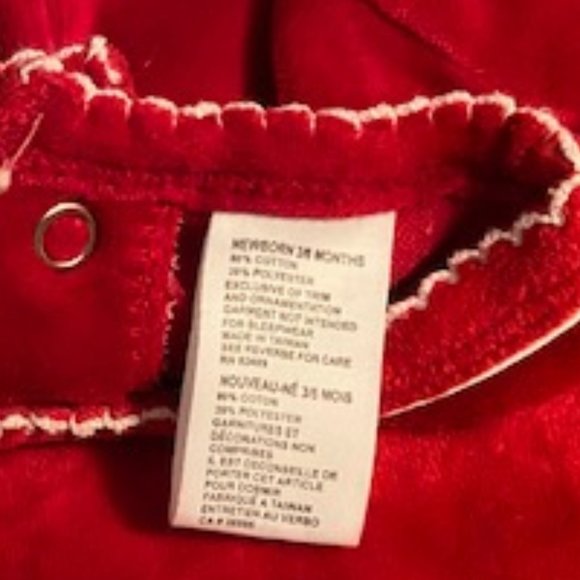 McBaby Red Onesie Romper Size 3-6 MTHS Vintage - Picture 8 of 10